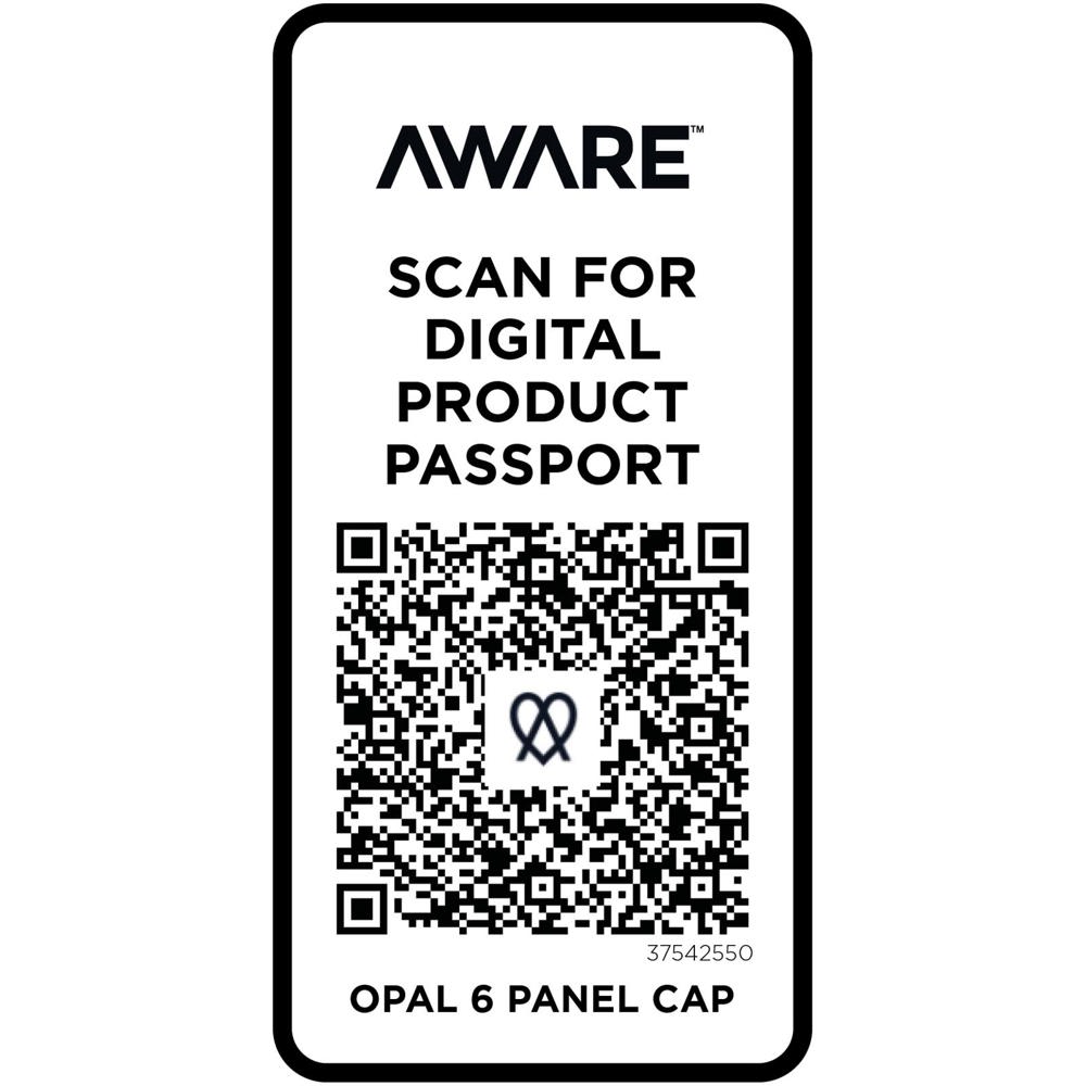 Opal 240 g/m² 6 panel Aware™ gerecyclede cap