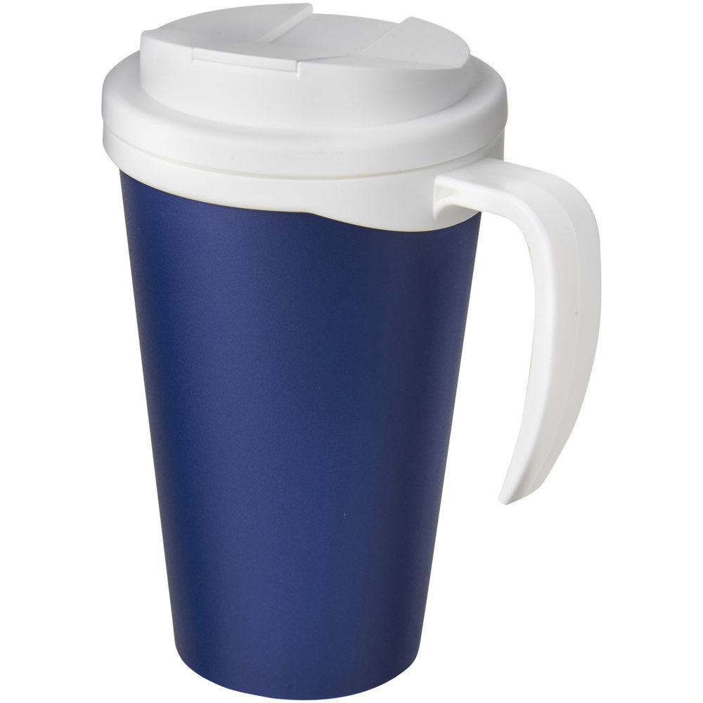Americano® Grande 350 ml geïsoleerde beker - voor bedrijven en relatiegeschenken - Blauw, Wit
