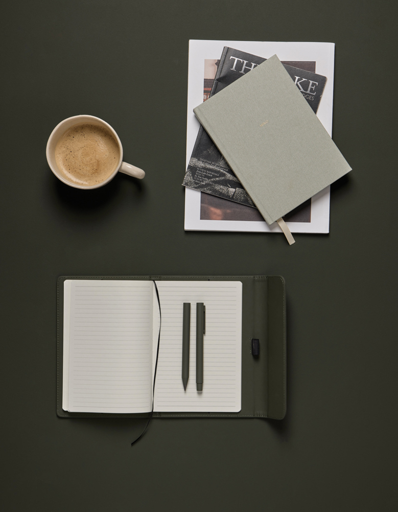 VINGA Baltimore GRS papier & PU notitieboek