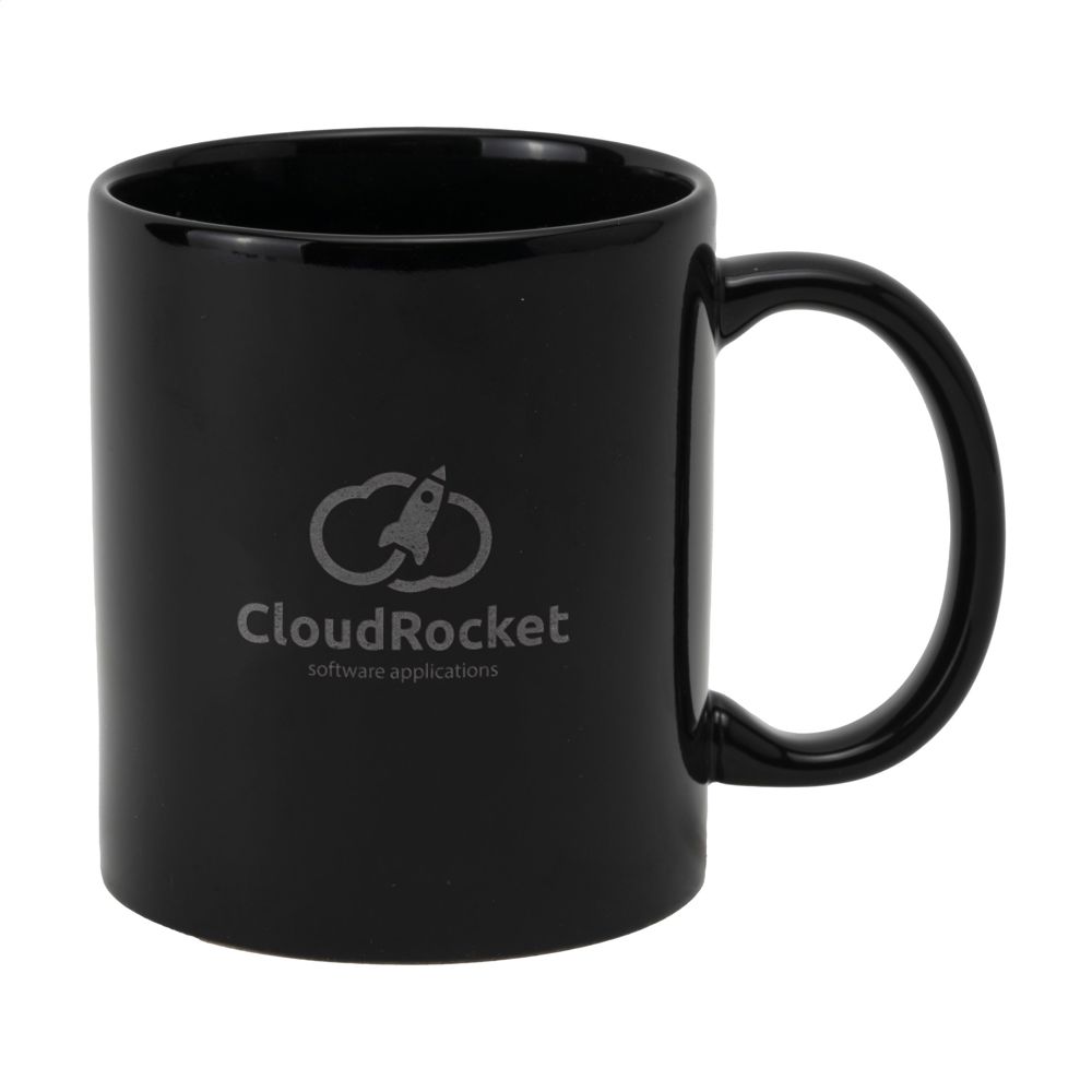 Kitty Mug 350 ml mok - met logo of onbedrukt bestellen - zwart/zwart