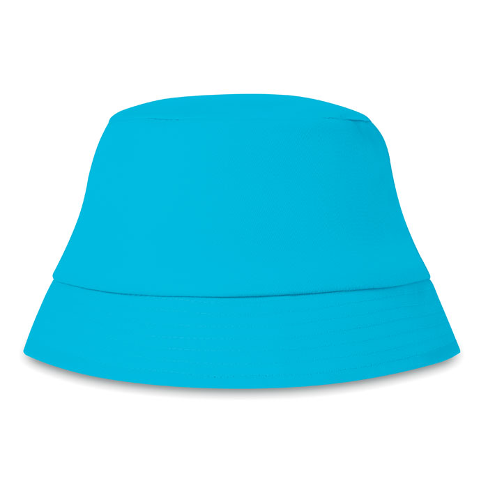 BILGOLA - ZONNE-VISSERSHOED KATOEN 160G - met logo of onbedrukt bestellen - turquoise