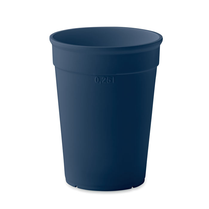 AWAYCUP - PP beker 250ml - voor bedrijven en relatiegeschenken - Marineblauw