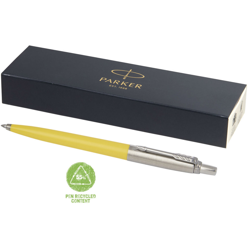 Parker Jotter gerecyclede balpen (zwarte inkt) - voor bedrijven en relatiegeschenken - Geel