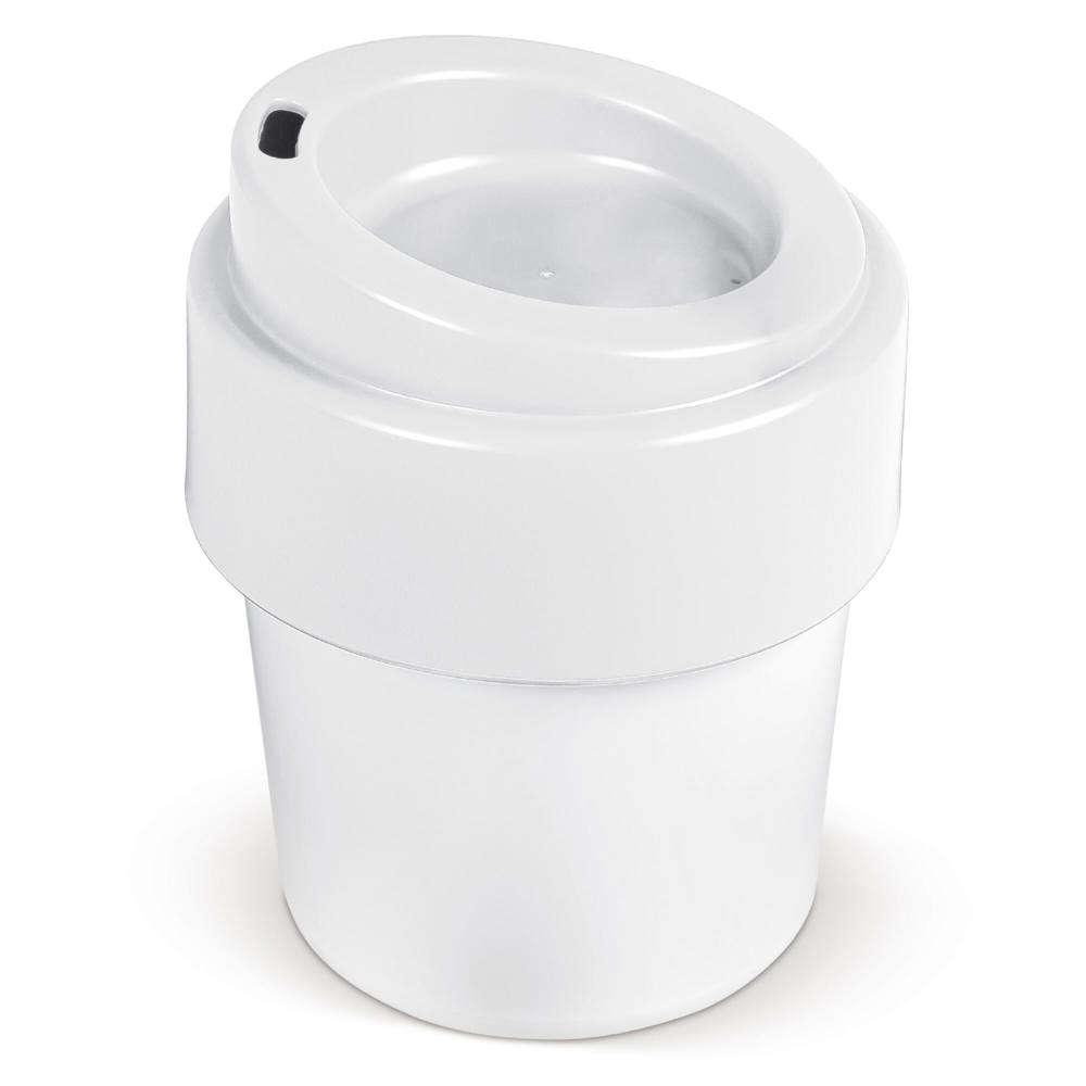 Koffiebeker Hot-but-cool met deksel 240ml - kopen of bedrukken - Wit / Wit