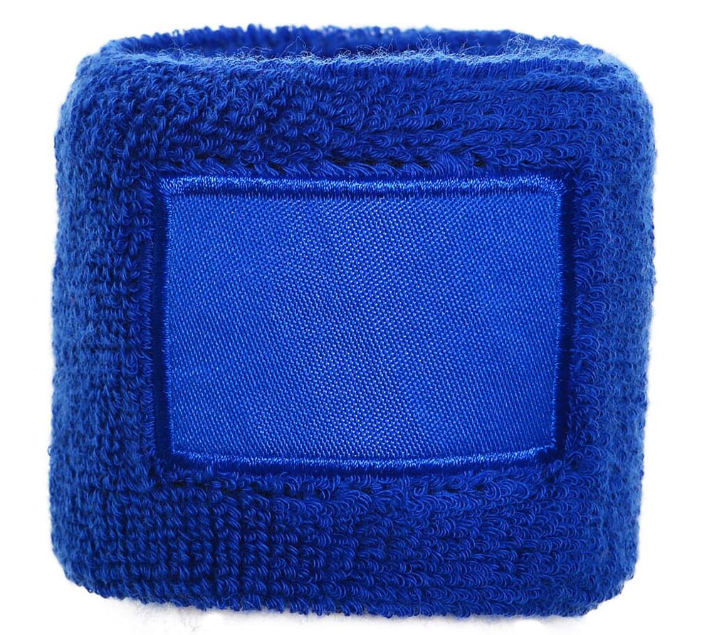 Polsband met label - met logo of onbedrukt bestellen - Kobaltblauw (PMS 286c) / Kobaltblauw
