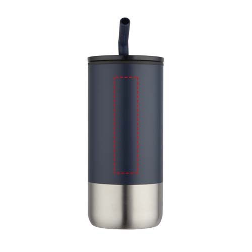 Grayson 480 ml RCS gerecycleerde geïsoleerde beker met rietje