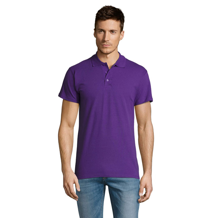 SUMMER II - SUMMER II HEREN Polo 170g - voor bedrijven en relatiegeschenken - Donker Paars