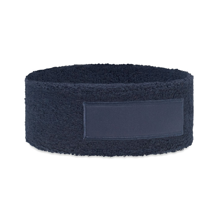 ATAMA - Hoofdband van polykatoen - met logo of onbedrukt bestellen - Marineblauw