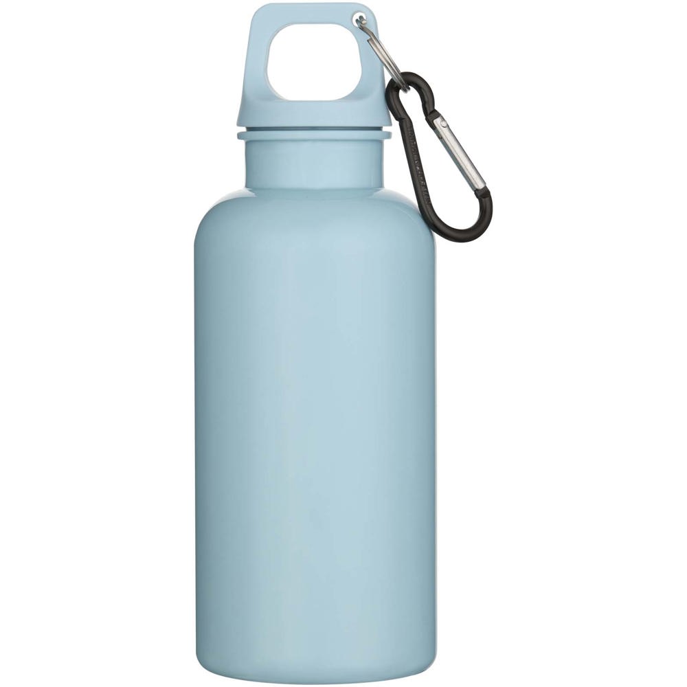 Oregon 400 ml effen waterfles van RCS gecertificeerd gerecycled plastic met karabijnhaak 