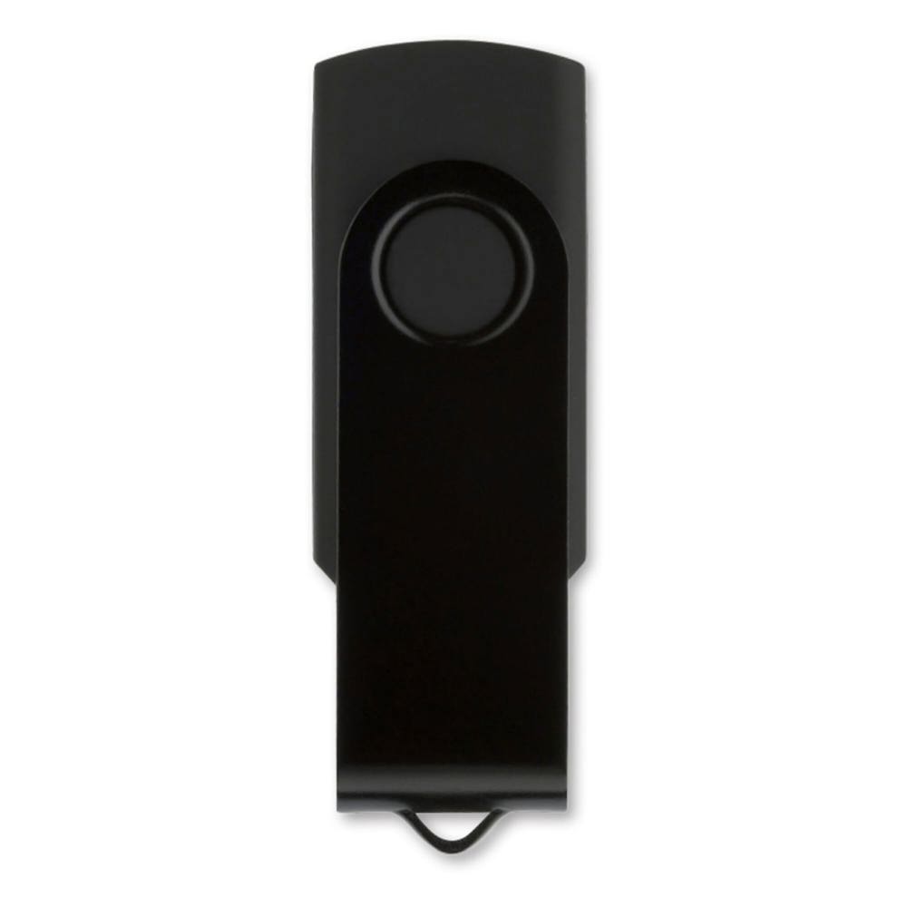 USB stick 2.0 Twister 8GB - voor bedrijven en relatiegeschenken - Zwart