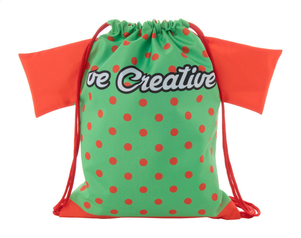 CreaDraw T Kids - custom made trekkoord tas voor kinderen - kopen of bedrukken - rood