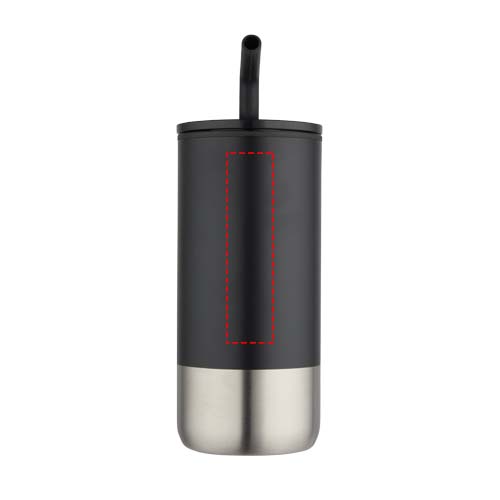 Grayson 480 ml RCS gerecycleerde geïsoleerde beker met rietje