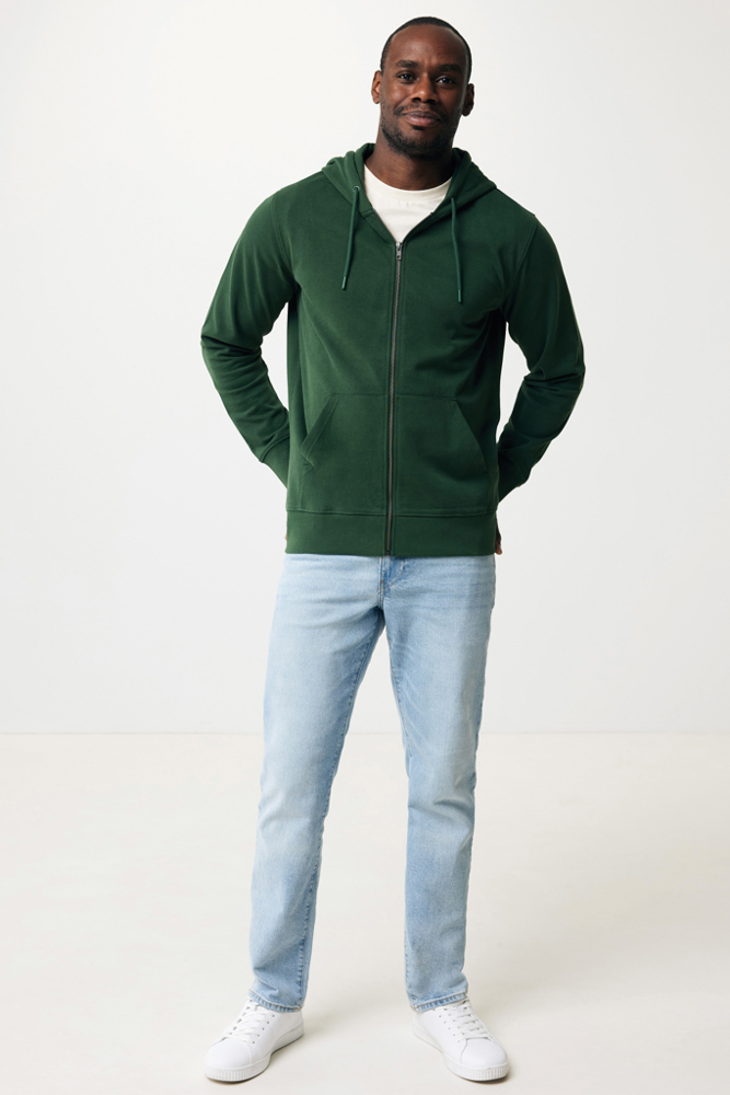 IQONIQ Abisko gerecycled katoen hoodie met rits