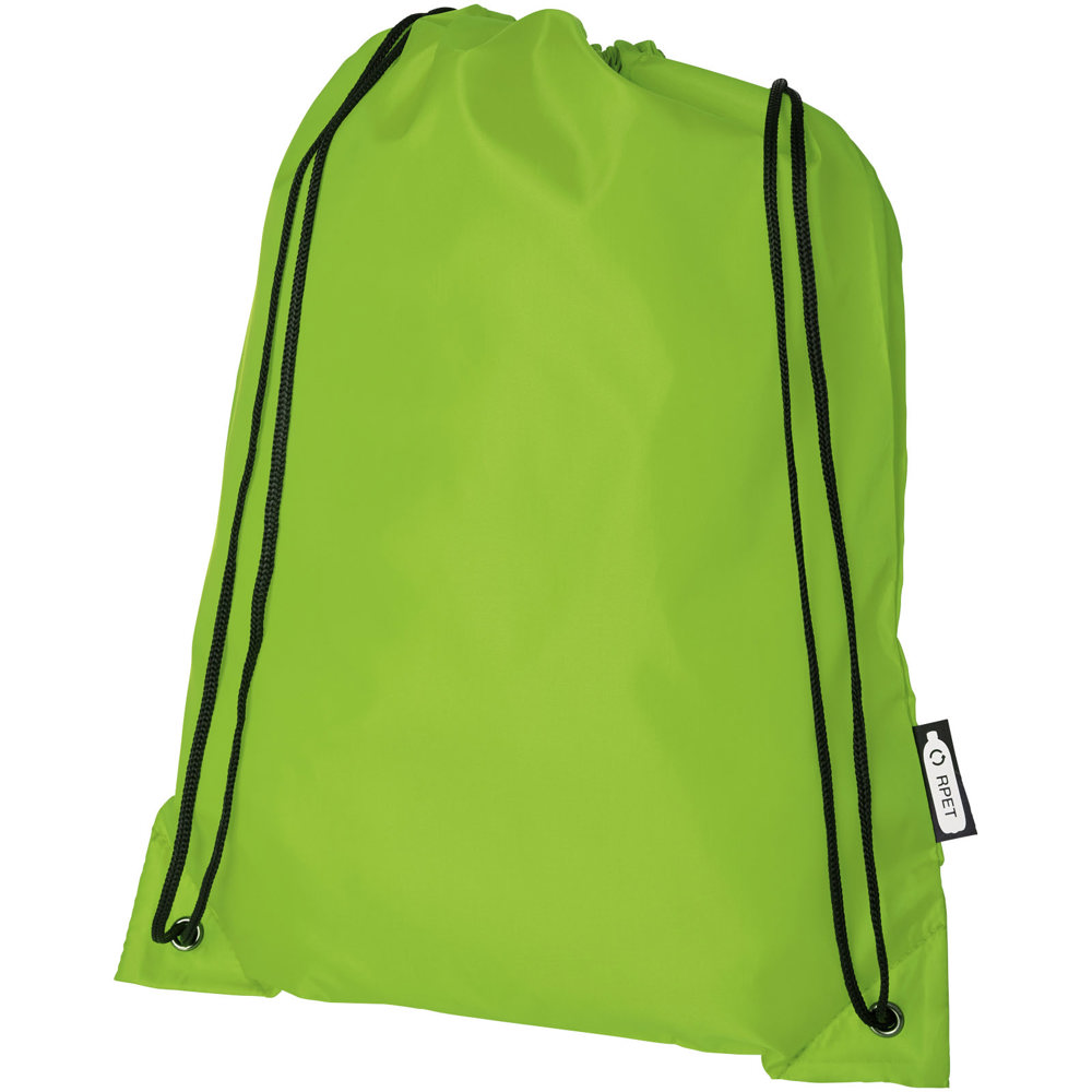Oriole RPET rugzak met trekkoordsluiting 5L - kopen of bedrukken - Lime