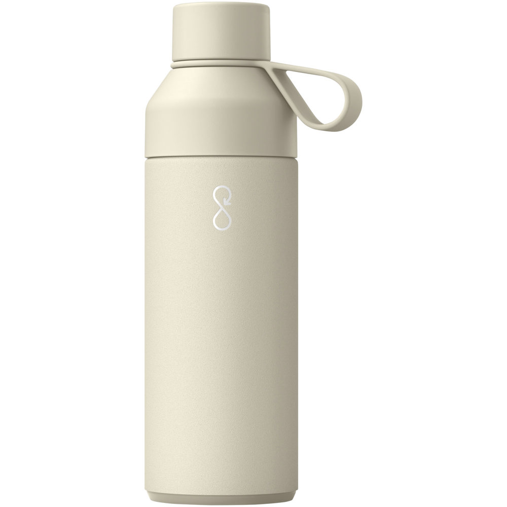 Ocean Bottle vacuümgeïsoleerde waterfles van 500 ml - bedrukt of onbedrukt verkrijgbaar - Zandsteen
