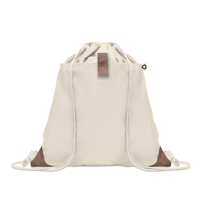 PANDA BAG - Trekkoord rugzak - bedrukt of onbedrukt verkrijgbaar - beige