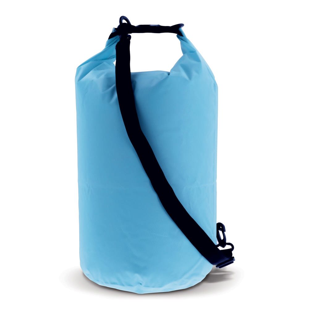 Waterwerende tas 15L IPX6 - voor bedrijven en relatiegeschenken - Lichtblauw