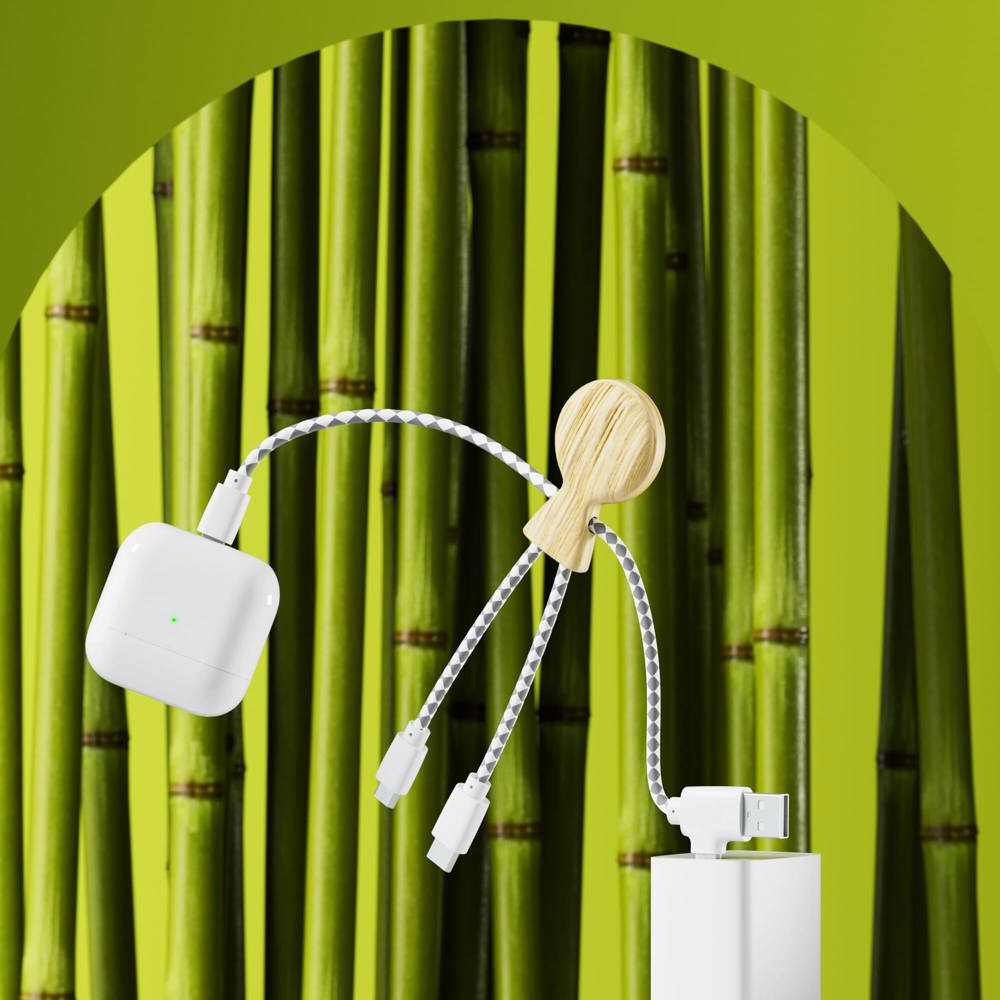 Xoopar Mr. Bio Bamboo Charging Cable