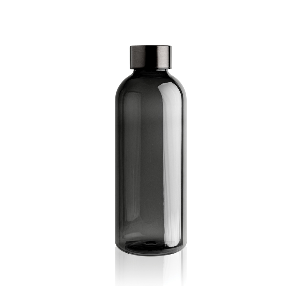 Lekvrije waterfles met metallic dop - kopen of bedrukken - zwart (± PMS Black)