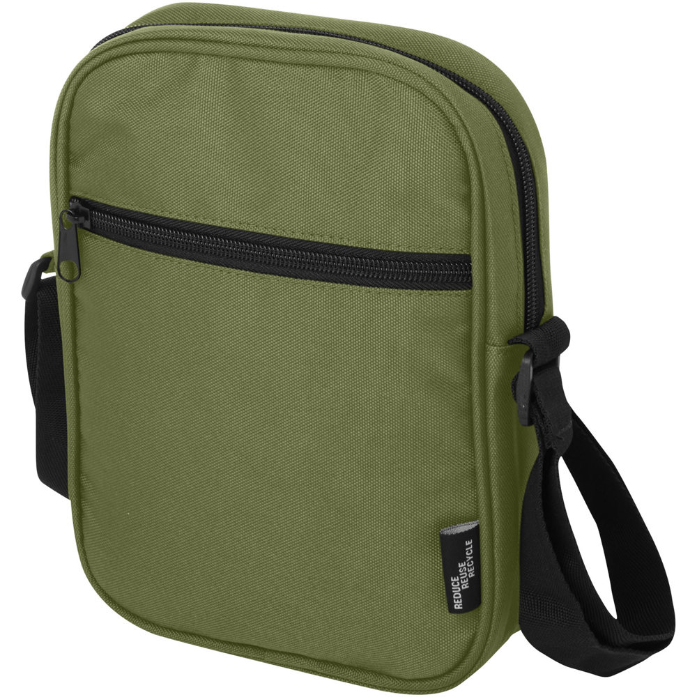 Byron GRS gerecyclede crossbodytas 2 l - bedrukt of onbedrukt verkrijgbaar - olijf