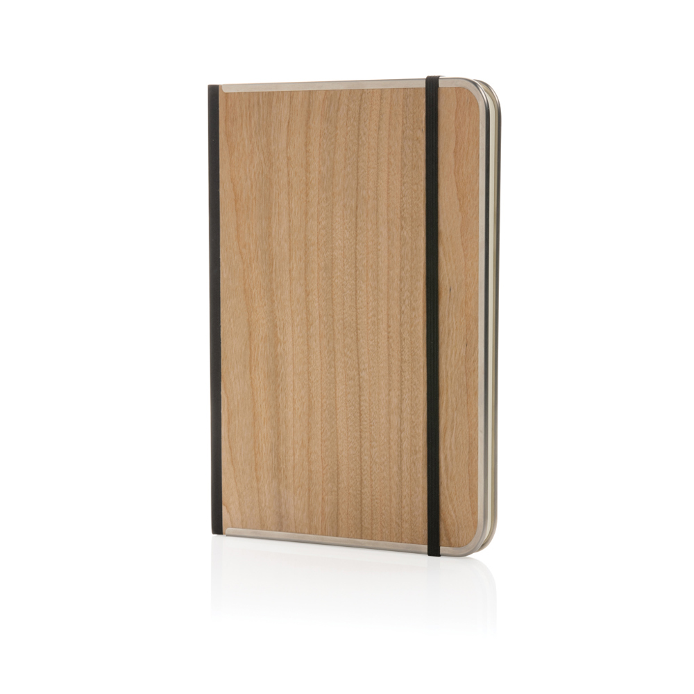 Treeline A5 notitieboek met luxe houten kaft - kopen of bedrukken - bruin (± PMS brown)