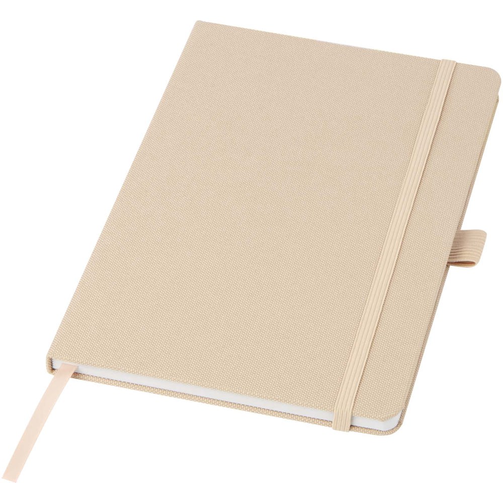 Honua A5 notitieboek van gerecycled papier met gerecyclede PET cover - bedrukt of onbedrukt verkrijgbaar - Havermout