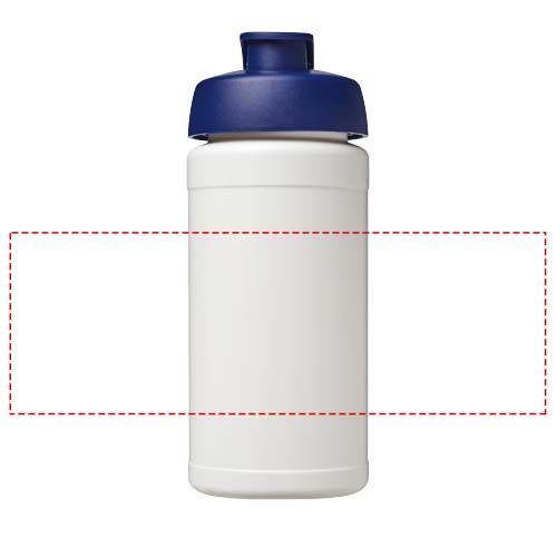 Baseline 500 ml gerecyclede drinkfles met klapdeksel