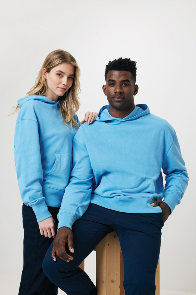 IQONIQ Yoho gerecycled katoen relaxed hoodie
