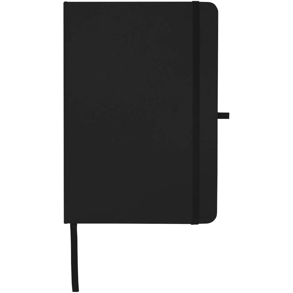 Teak A5 gerecycled notitieboek met harde kaft en gelinieerde pagina's
