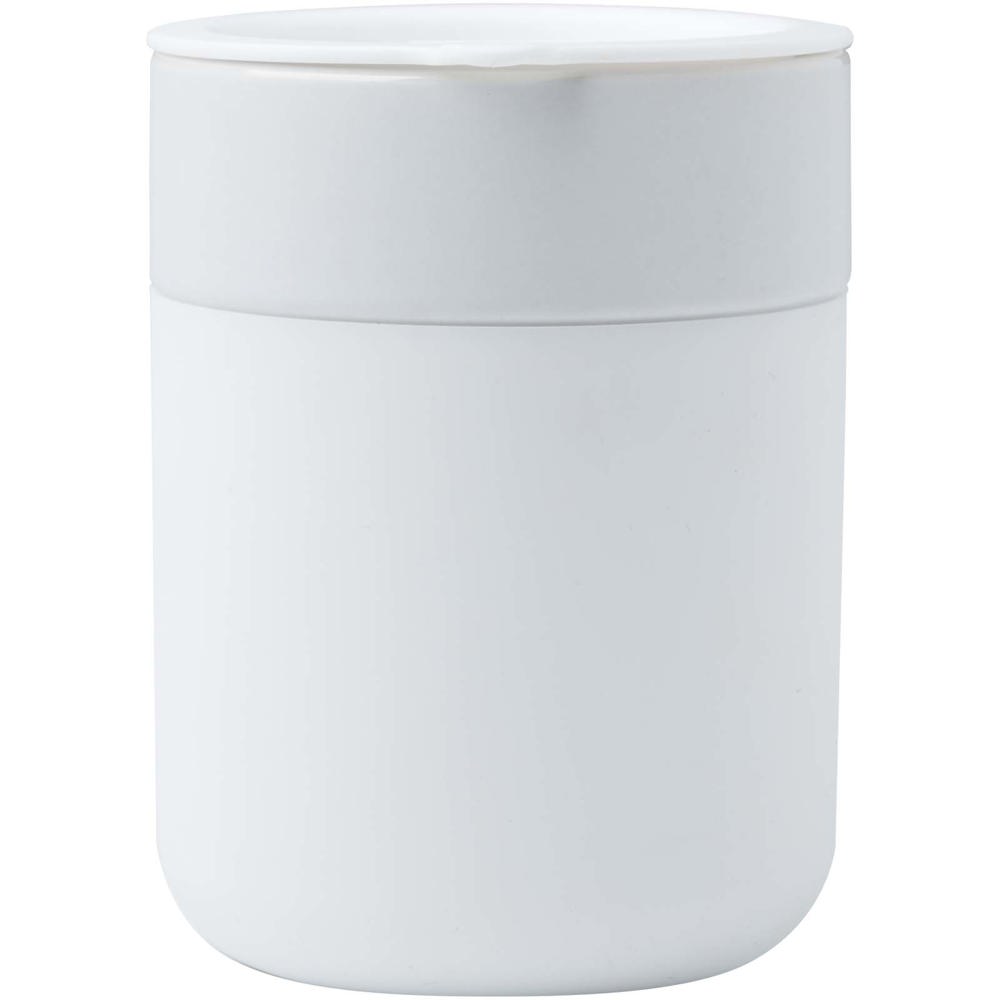 Java 330 ml beker van keramiek met siliconen wikkel en plastic deksel
