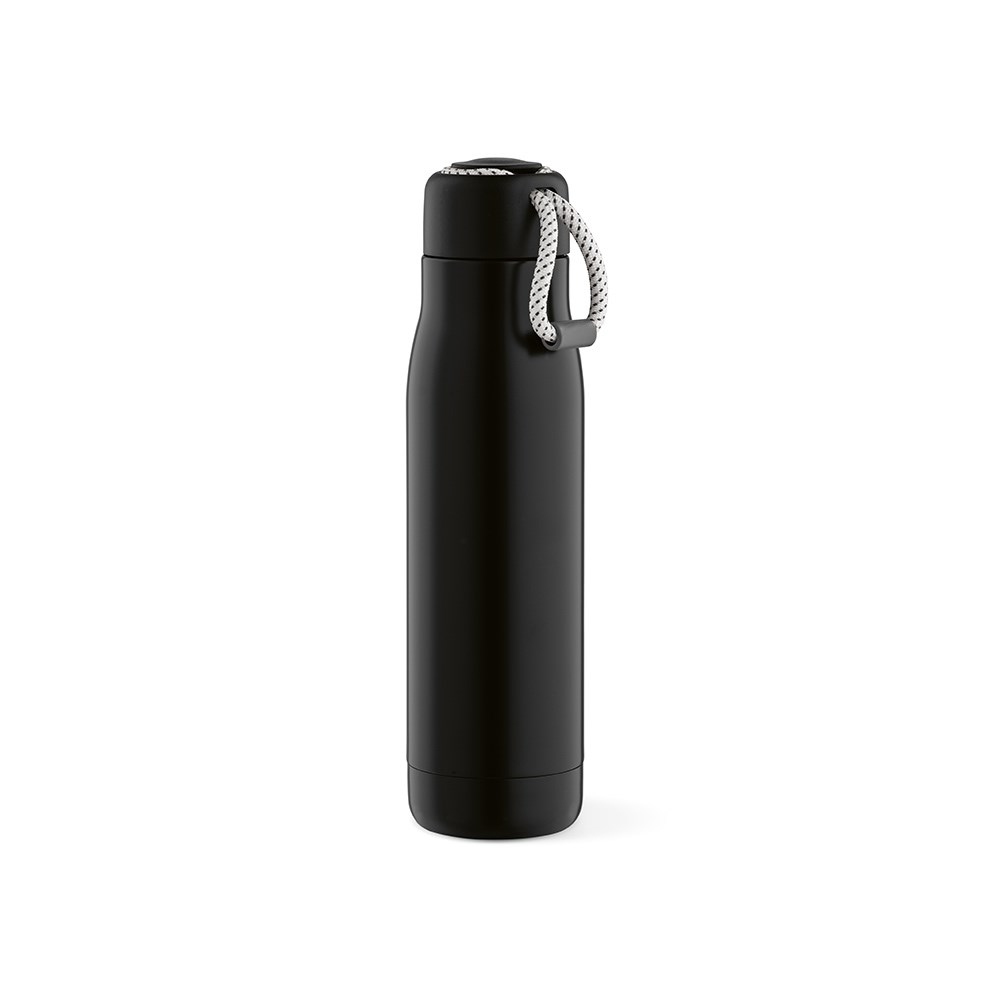 Lena fles gerecycled roestvrij staal 570 ml - Zwart