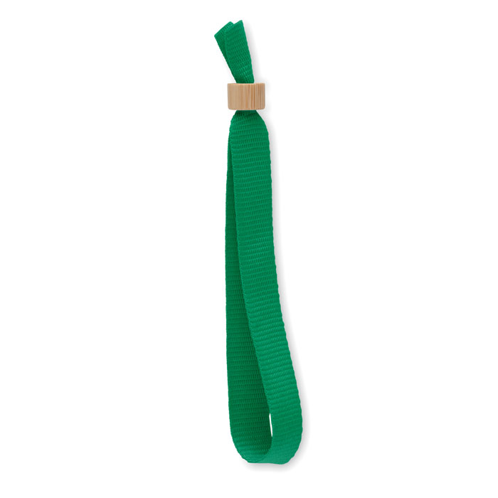 FIESTA - RPET polyester polsband - bedrukt of onbedrukt verkrijgbaar - groen