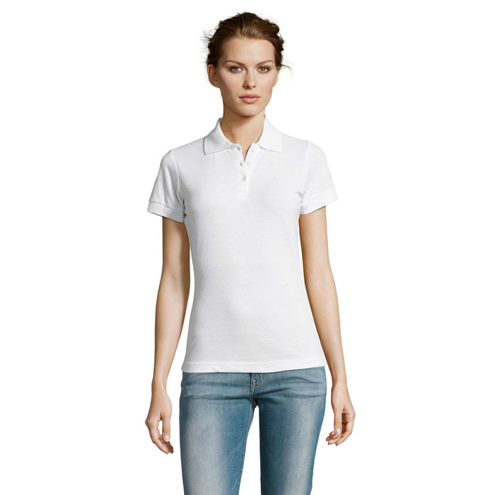 PRIME WOMEN - PRIME dames polo200g - bedrukt of onbedrukt verkrijgbaar - Wit