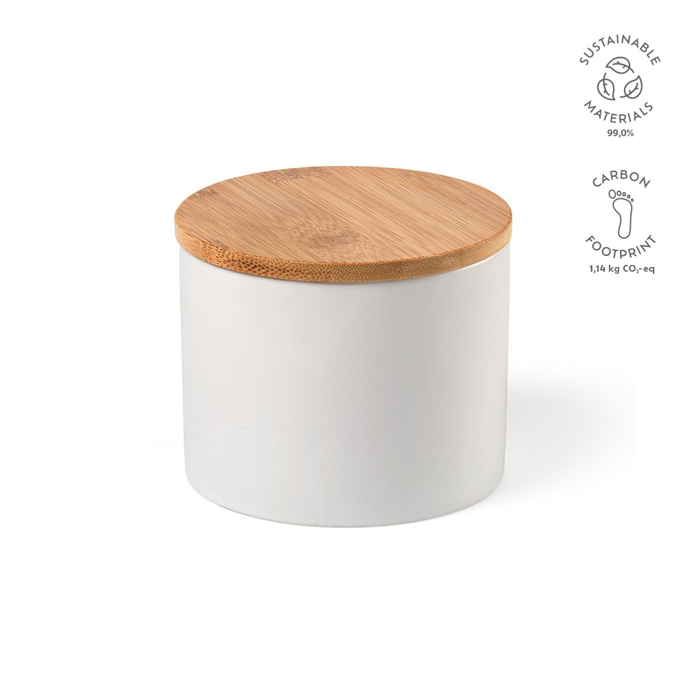 Munch 500 Canister Keramisch 525ml - Wit - voor bedrijven en relatiegeschenken