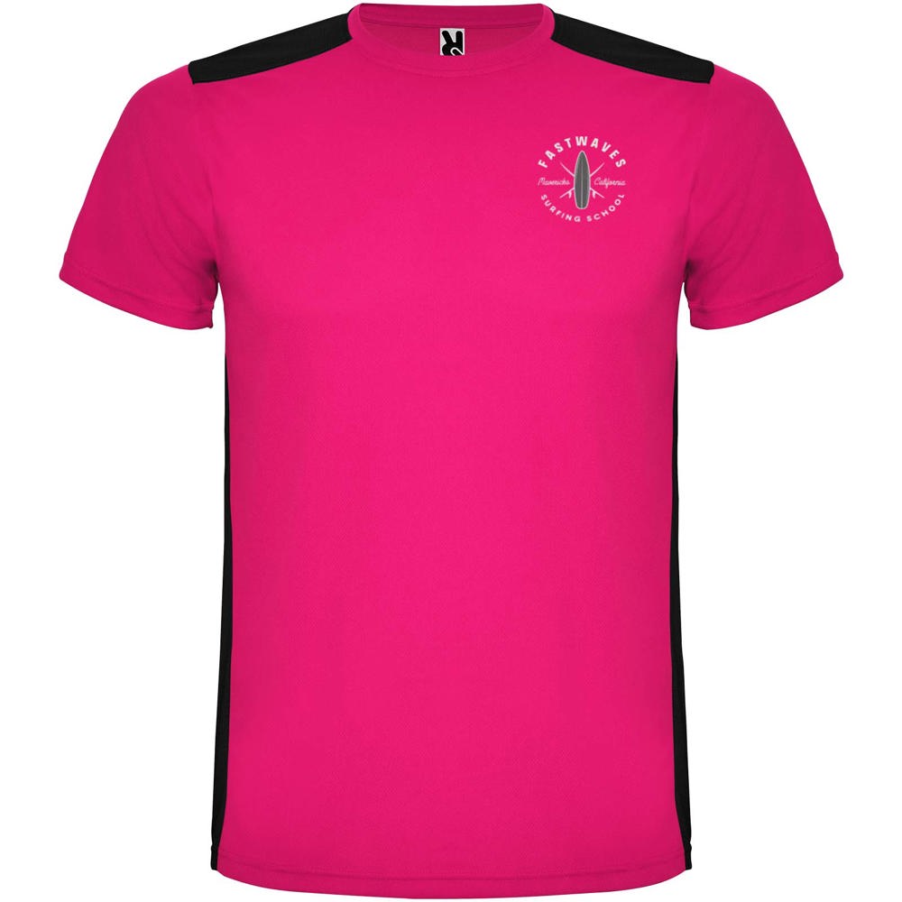 Detroit 130 g/m² sportshirt met korte mouwen voor kinderen