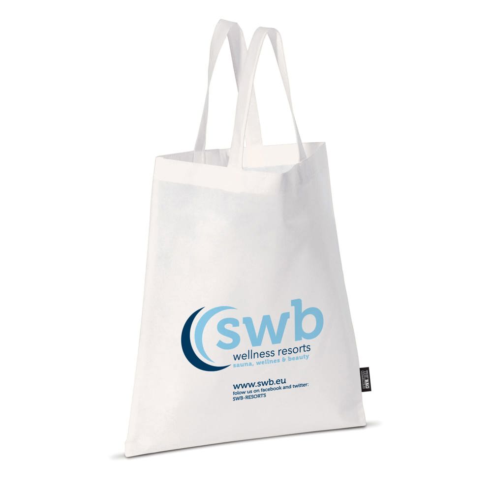 Draagtas non-woven wit 75g/m² - bedrukt of onbedrukt verkrijgbaar