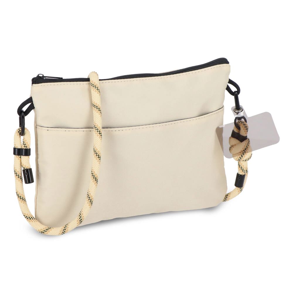 Extra Everyday Essentials pouch met paracord draagkoord - bedrukt of onbedrukt verkrijgbaar - beige