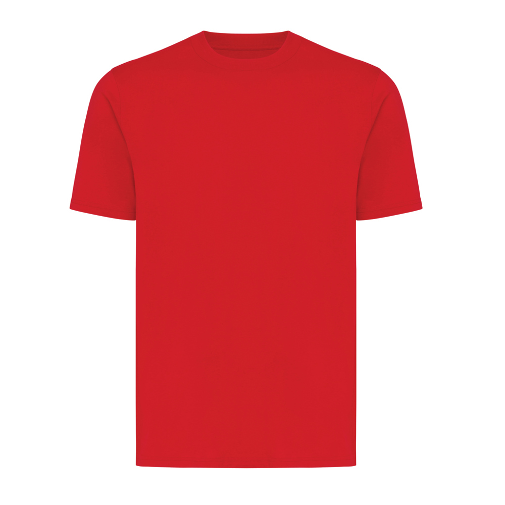 IQONIQ Sierra lichtgewicht gerecycled katoen t-shirt - voor bedrijven en relatiegeschenken - rood (± PMS 19-1757 TCX)
