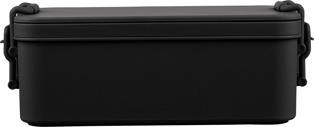 PP two-layer lunchbox Siena - met logo of onbedrukt bestellen - Zwart