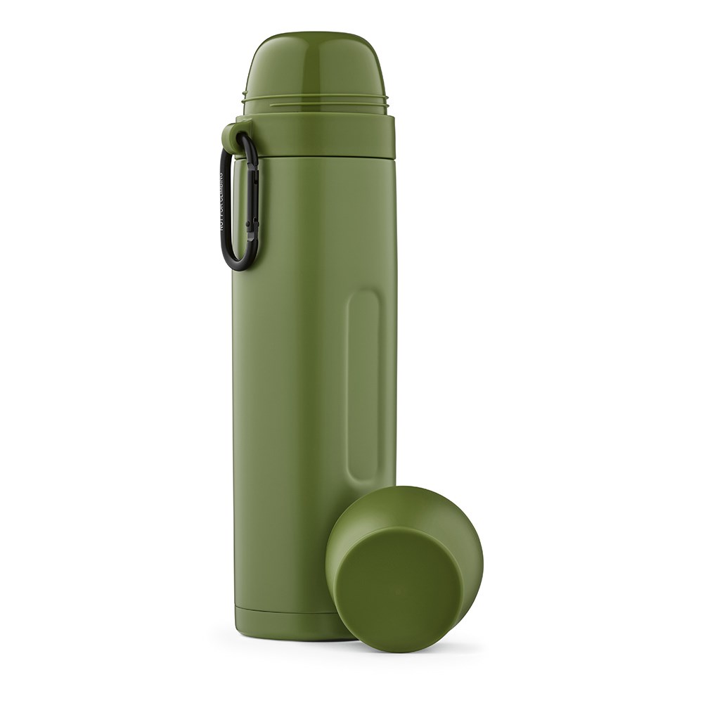 Flinders thermosfles gerecycled roestvrij staal 1080 ml - Legergroen