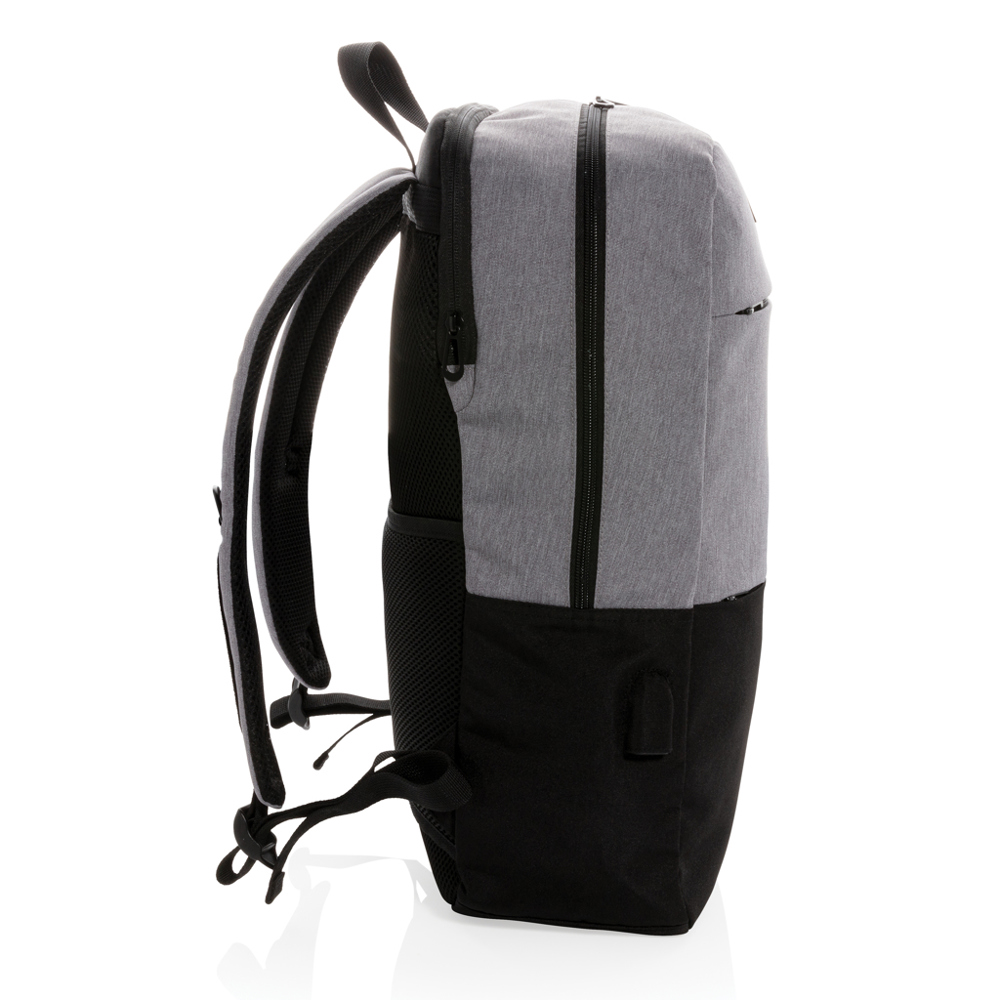 Modern 15.6" USB & RFID laptop rugzak PVC vrij