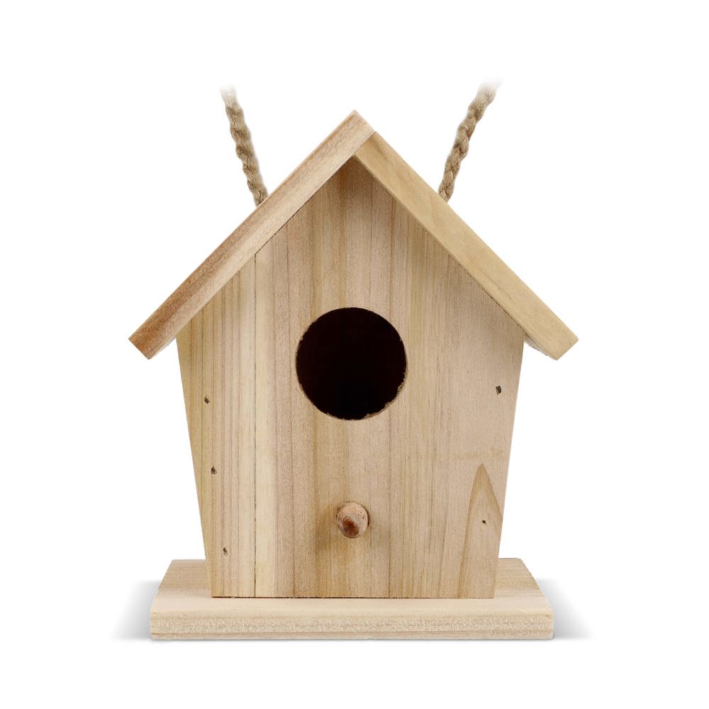 Klein vogelhuisje van FSC-hout
