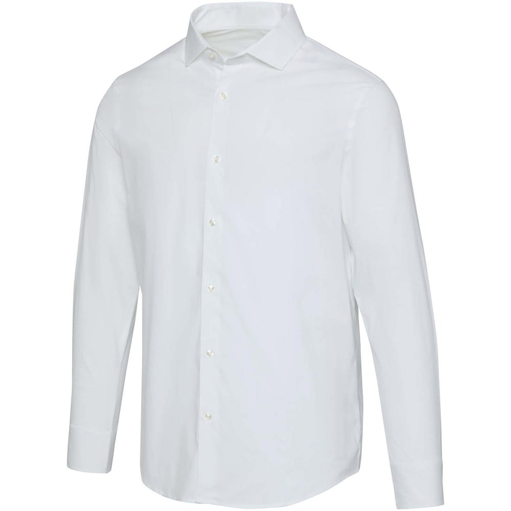 Carnelian poplin herenoverhemd - voor bedrijven en relatiegeschenken - wit