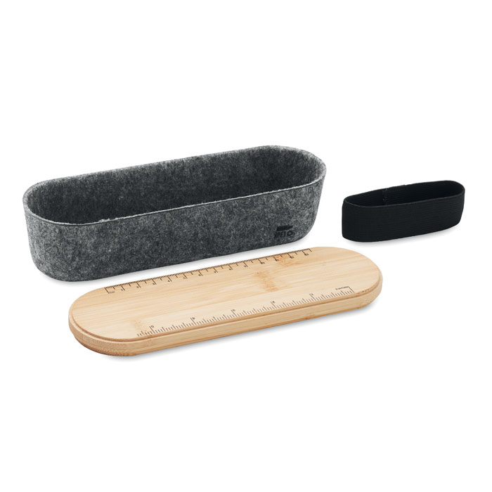 MILE - RPET vilten etui met deksel