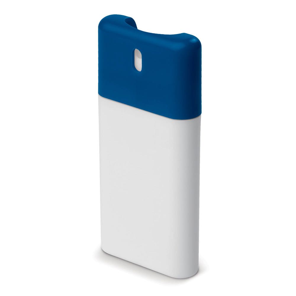 Reinigende handspray 20ml - voor bedrijven en relatiegeschenken - Wit / Blauw