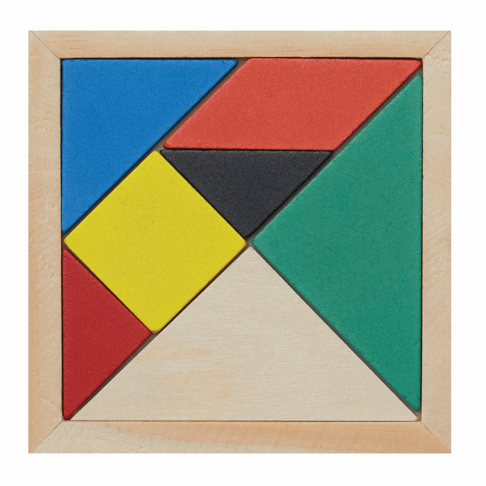TANGRAM BASE - Houten puzzel - met logo of onbedrukt bestellen