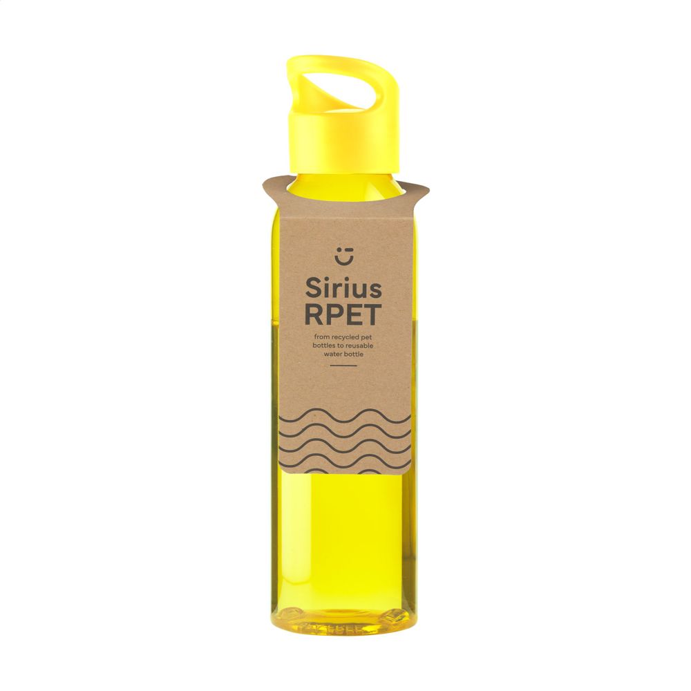 Sirius GRS RPET 650 ml - voor bedrijven en relatiegeschenken - transparant geel