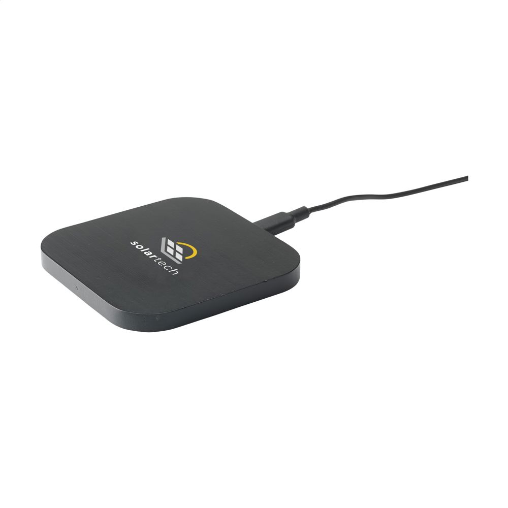 Bamboo Wireless Charger 15W draadloze oplader - bedrukt of onbedrukt verkrijgbaar