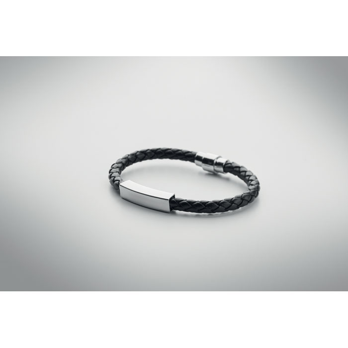 FAULETI - Gevlochten kunstleren armband