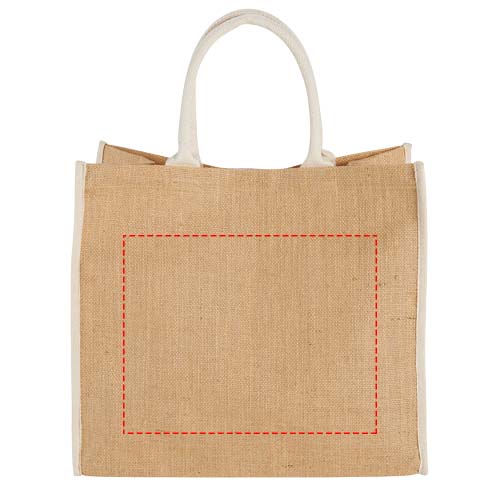 Harry jute draagtas met gekleurde accenten 25L